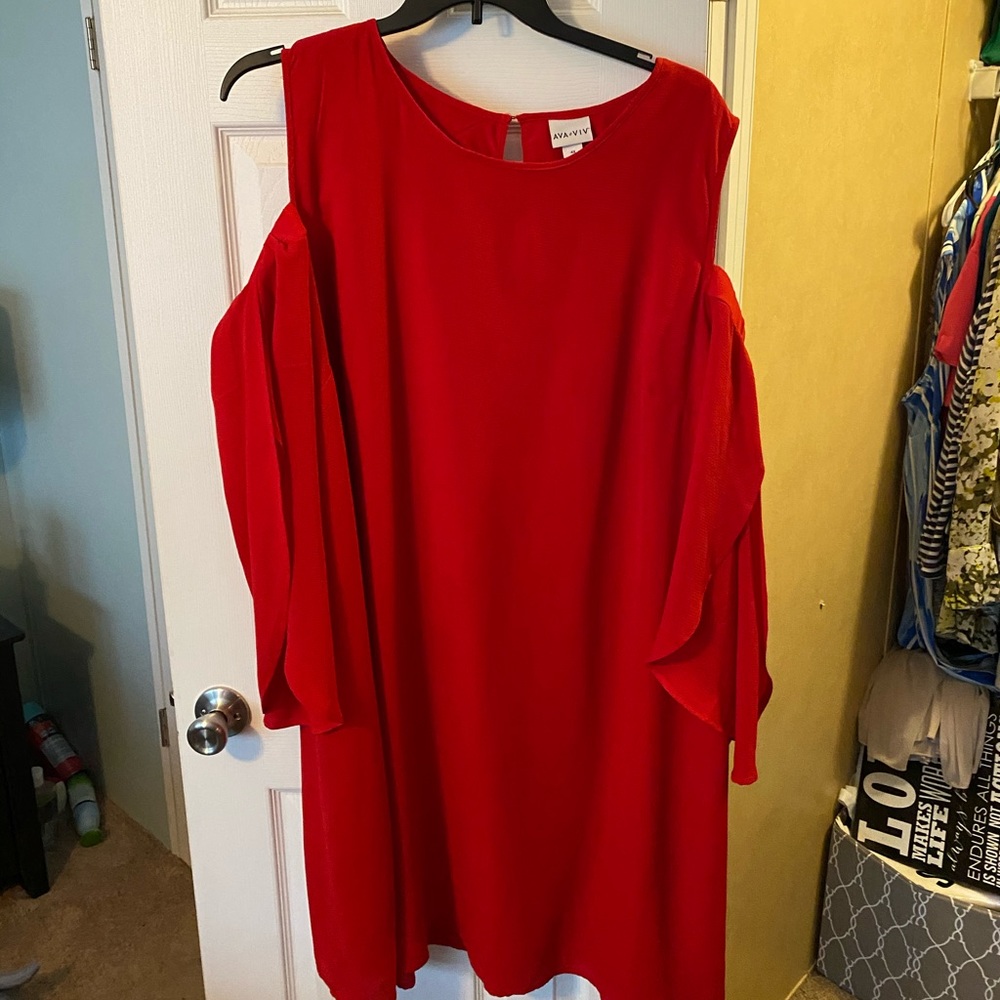 Cold shoulder dress
